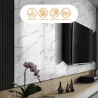 Placa Revestimento Adesiva Flexível Para Paredes Atenas Branc