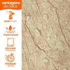 Placa Revestimento Adesiva Flexível Para Paredes Crema Valênc
