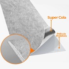 Placa Revestimento Adesiva Flexível Para Paredes Marmo Striat