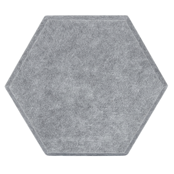 Placa Revestimento Ness Hexagonal 25mmx40cm Argento Trisoft