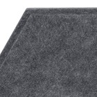 Placa Revestimento Ness Hexagonal 25mmx40cm Preta Trisoft