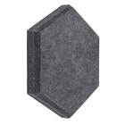 Placa Revestimento Ness Hexagonal 25mmx40cm Preta Trisoft