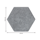 Placa Revestimento Ness Hexagonal 50mmx40cm Mescla Trisoft