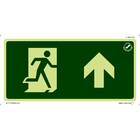 Placa Rota De Fuga Acima - 15X30Cm