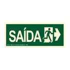 Placa S14d - Rota De Fuga Saida A Direita (kit 5 Unidades)