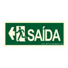 Placa S14e - Rota De Fuga Saida A Esquerda (kit 5 Unidades)