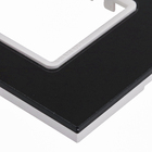 Placa sem suporte 4x2 3Módulos Acrílico Preto Delta mondo Acrylic Siemens
