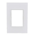 Placa sem suporte 4x2 3Módulos Acrílico Transparente Delta mondo Acrylic Siemens