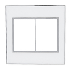 Placa sem Suporte 4x4 6Módulos Mirror White Arteor Pial Legrand