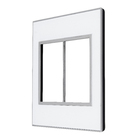 Placa sem Suporte 4x4 6Módulos Mirror White Arteor Pial Legrand