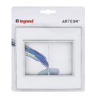 Placa sem Suporte 4x4 6Módulos Mirror White Arteor Pial Legrand