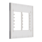 Placa sem suporte 4x4 6Módulos Acrílico Prata Delta mondo Acrylic Siemens