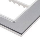 Placa sem suporte 4x4 6Módulos Acrílico Prata Delta mondo Acrylic Siemens