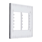 Placa sem suporte 4x4 6Módulos Acrílico Preto Delta mondo Acrylic Siemens