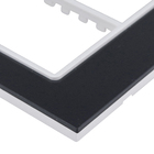 Placa sem suporte 4x4 6Módulos Acrílico Preto Delta mondo Acrylic Siemens