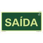 Placa Saída - 15X30Cm
