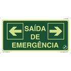 Placa Saída De Emergência Esquerda Direita - 15X30Cm