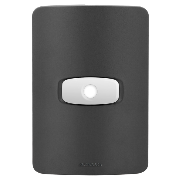 Placa Saída De Fio 4x2 - Gracia Black Maxx / Branco - Gmpb039