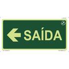 Placa Saída Esquerda - 15X30Cm