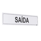 Placa "Saída" Plástico 5x25cm
