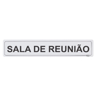 Placa "Sala Reunião" Plástico 5x25cm
