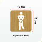 Placa Sanitário Banheiro Masculino Feminino Decorativo Em Mdf