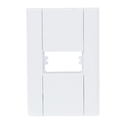 Placa sem Suporte 4x2 1Módulo Branco Modulare Fame