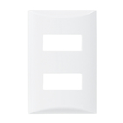 Placa sem Suporte 4x2 2Módulos Branco Brava! Iriel