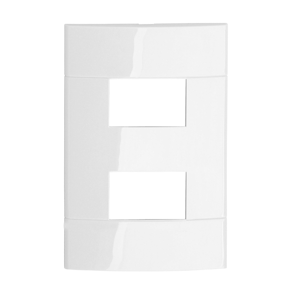 Placa sem Suporte 4x2 2Módulos Branco Prime Decor Schneider