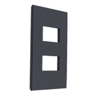 Placa sem Suporte 4x2 2Módulos Grafite Arteor Pial Legrand