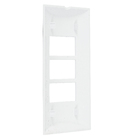 Placa sem Suporte 4x2 3Módulos Branco Brava! Iriel