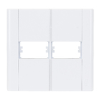 Placa sem Suporte 4x4 2Módulos Branco Modulare Fame