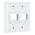 Placa sem Suporte 4x4 2Módulos Branco Modulare Fame