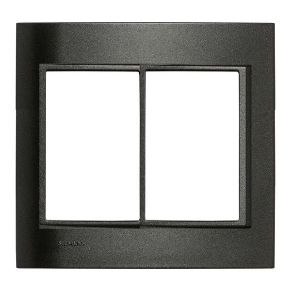 Placa sem suporte 4x4 6Módulos Vivace Carbono Siemens