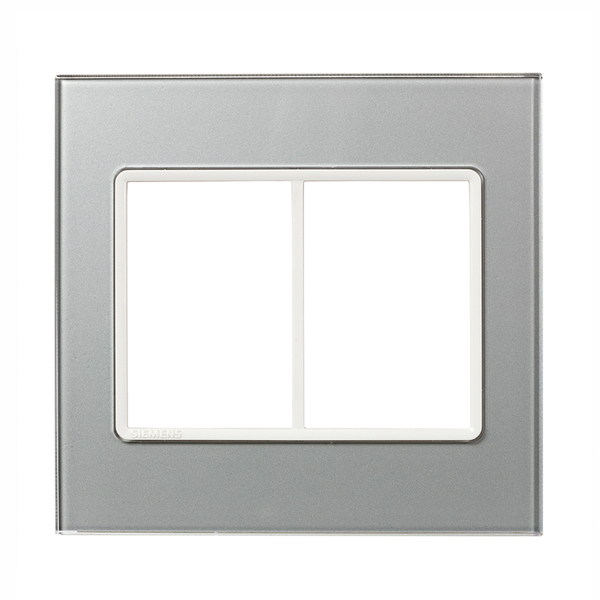 Placa sem suporte 4X4 Acrílico Prata Delta mondo Acrylic Siemens