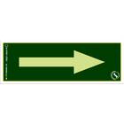 Placa Seta Reta - 07X20Cm