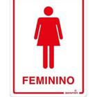 Placa Sinal 15x20 Feminino - Bemfixa
