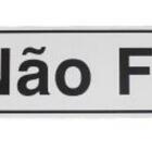 Placa Sinal 5x25 Não Fume Bemfixa