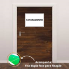Placa Sinalização 1/2 Oficio Faturamento Mdf Branco