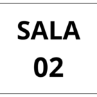 Placa Sinalização 1/2 Oficio Sala 02 Mdf Branco