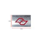 Placa Sinalização Adesiva Proibido Fumar Aluminio 15x23Cm