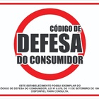 Placa Sinalização Código De Proteção E Defesa Do Consumidor T