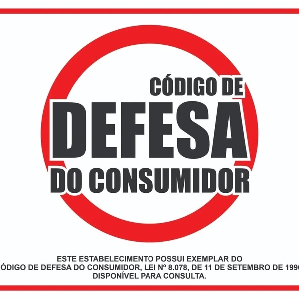 Placa Sinalização Código De Proteção E Defesa Do Consumidor T