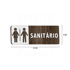 Placa Sinalização Empresa Sanitário Feminino Masculino Porta