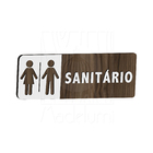 Placa Sinalização Empresa Sanitário Feminino Masculino Porta