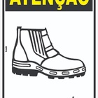 Placa Sinalização Epi Uso Obrigatório De Bota Ou Botina Taman