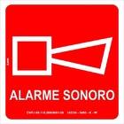Placa Sinalização Fotoluminescente E1 Alarme Sonoro Incêndio
