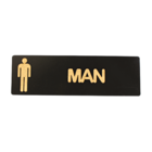 Placa Sinalização Indicativa Aviso Banheiro Man Feita Em Made