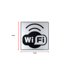 Placa Sinalização Informativa Rede Wifi 15Cm Autoadesiva Acrí