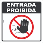Placa Sinalização Não Entre Proibida Entrada De Pessoas Taman